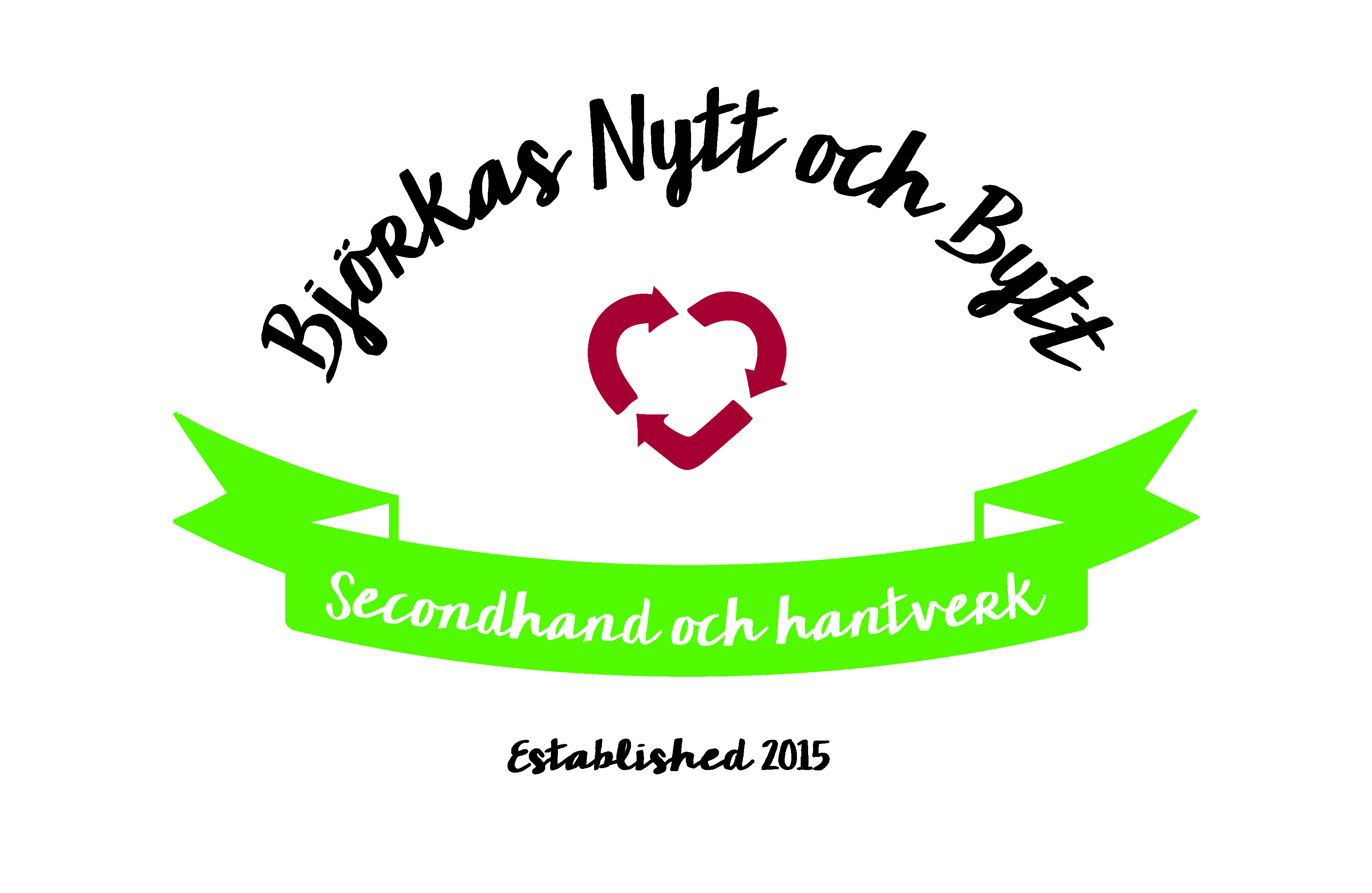Björkas Nytt och Bytt logotyp