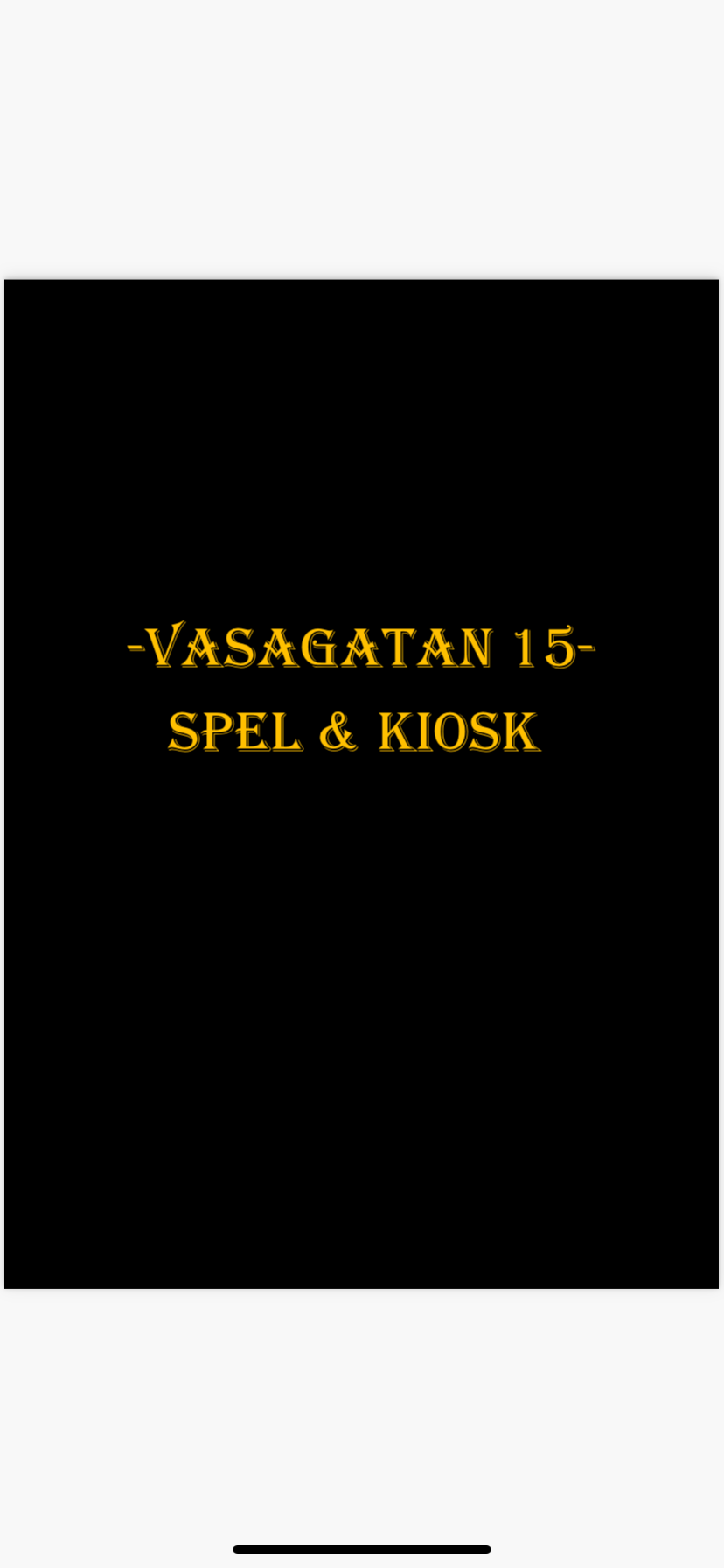 Vasagatan 15 Spel & Kiosk logotyp