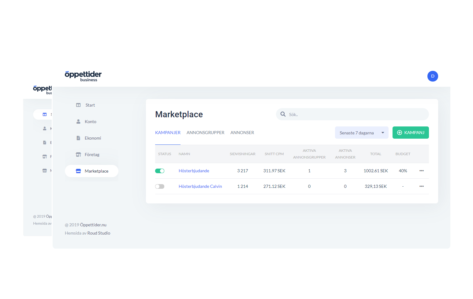 Skapa enskilda kampanjer och riktade annonser